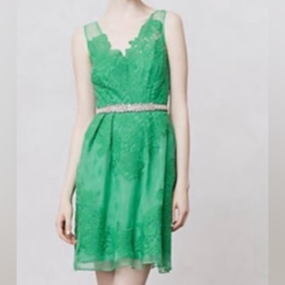 Anthropologie Dresses & Skirts - Anthropologie Yoana Baraschi Ckover Lace Dress, Green, 0